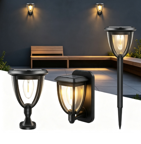 Outdoor Powerwall - 2 SZT. Zewnętrzne Lampy Solarne, Lampa