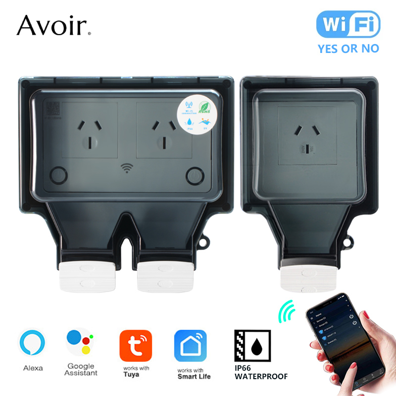 Outdoor Kitchen Power Outlet - Gniazdo Avoir Tuya Wifi IP66 zewnętrzna