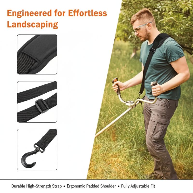 Brush Cutter Strap - Uniwersalny Regulowany Pas Naramienny do Kosy