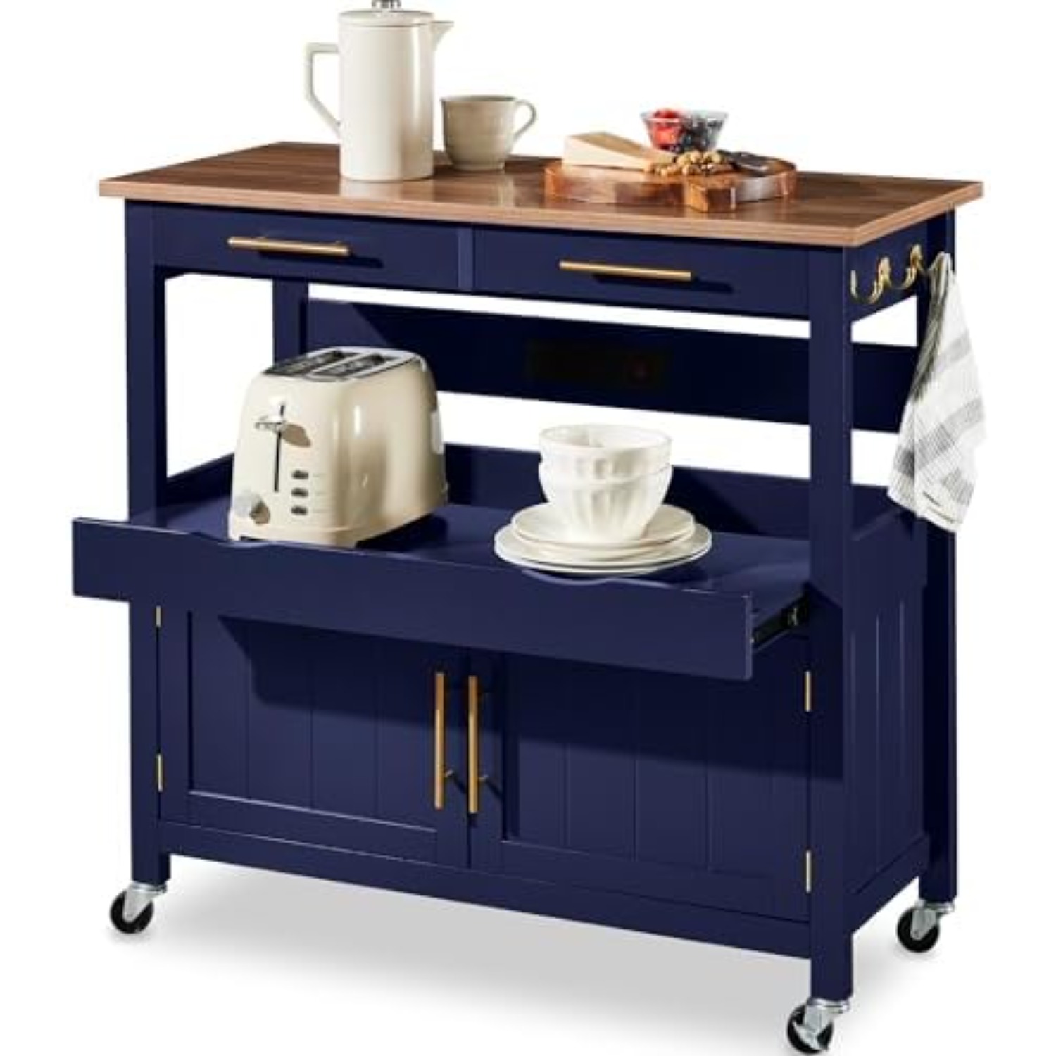 Wysoka kuchenna wyspa na kółka – Outdoor Kitchen Power Outlet recenzja i cena