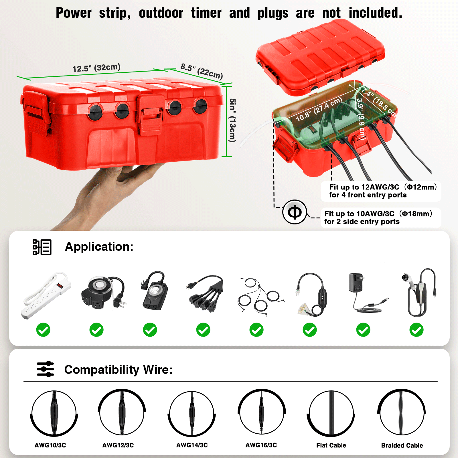 Wodoodporna skrzynka zasilając – Outdoor Power Outlet Extension recenzja i cena