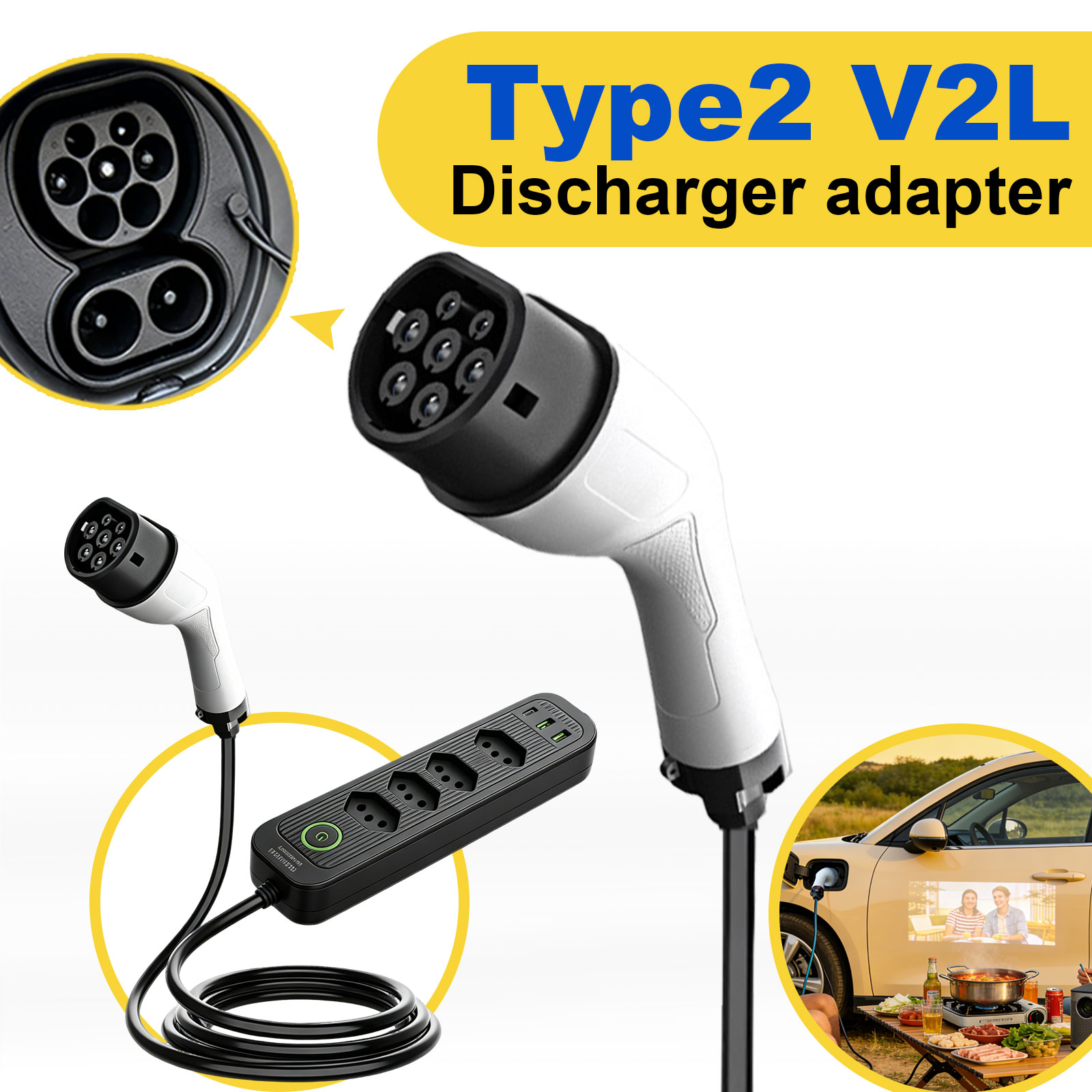 Adapter rozruchowy Type2 V2L 1 – Outdoor Power Outlet Extension recenzja i cena