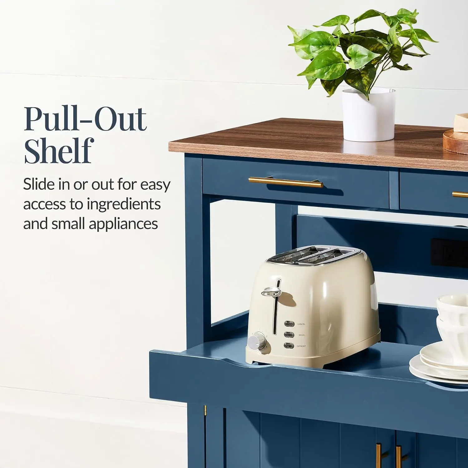36in Large Rolling Kitchen Isl – Outdoor Kitchen Power Outlet recenzja i cena