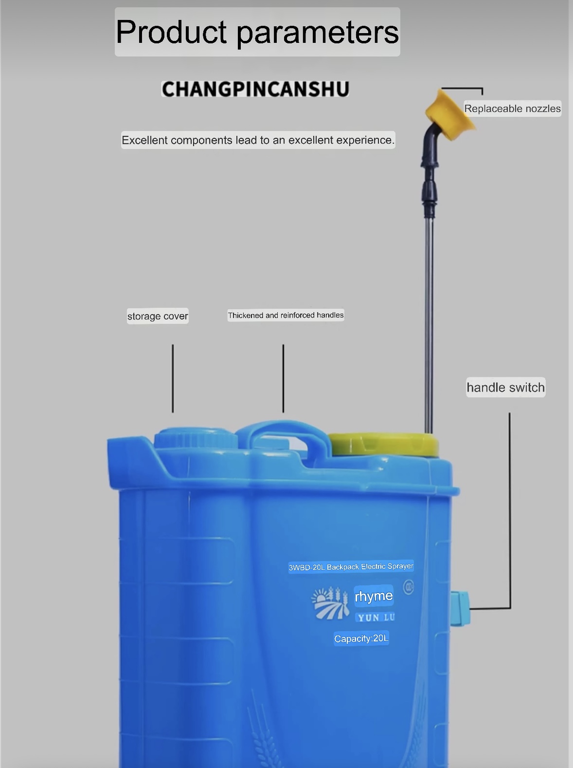 Elektryczny opryskiwacz 16L, d – Electric Sprayer Backpack recenzja i cena