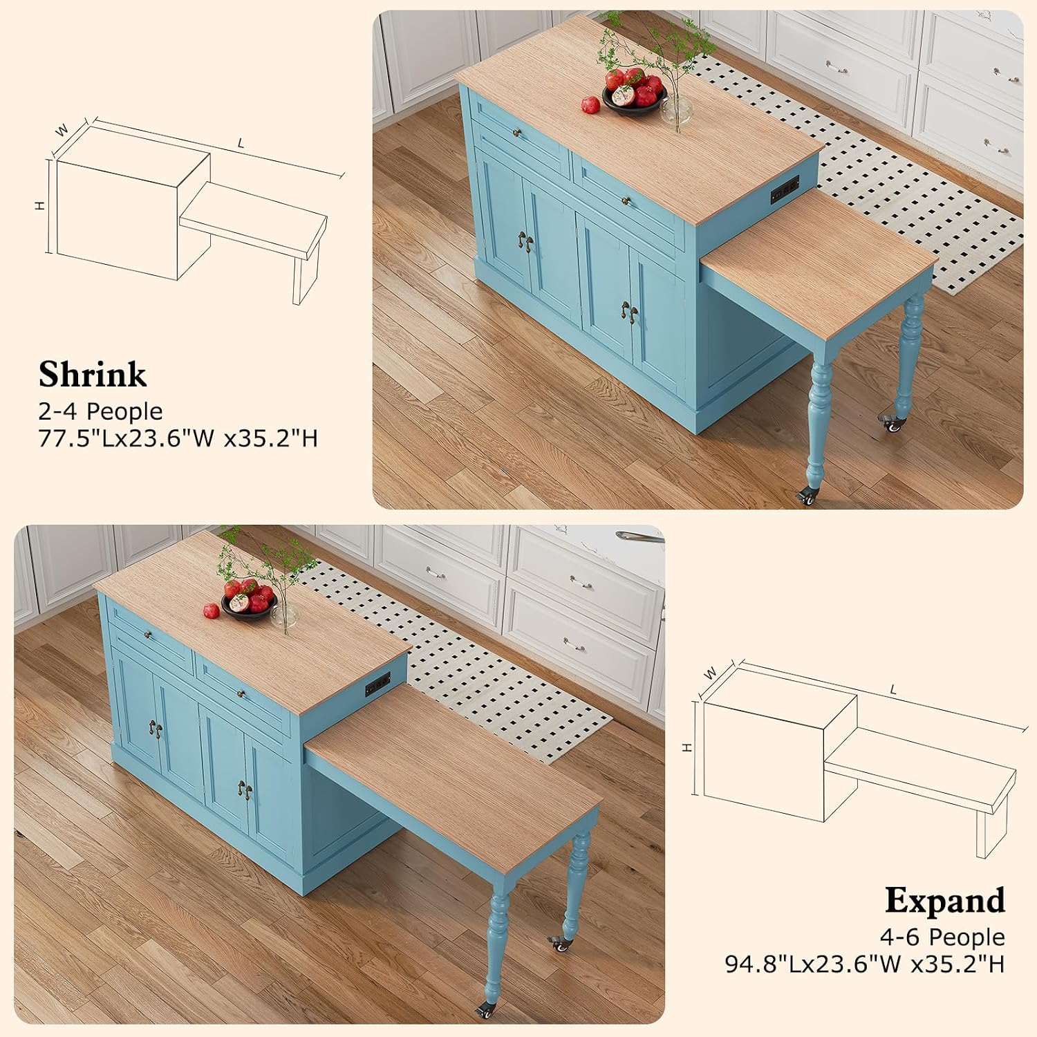 Wyspa kuchenna o długości 87,5 – Outdoor Kitchen Power Outlet recenzja i cena