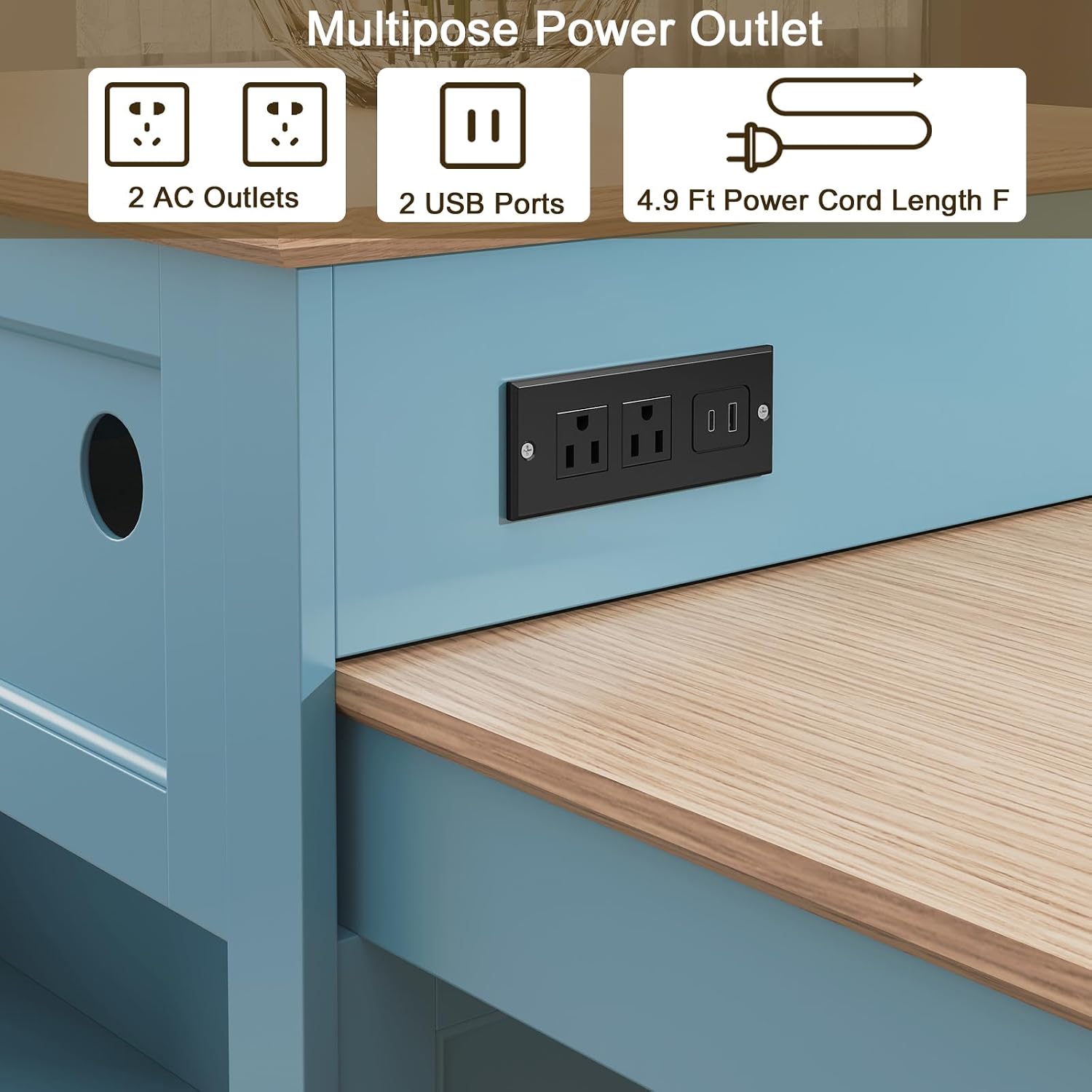Wyspa kuchenna o długości 87,5 – Outdoor Kitchen Power Outlet recenzja i cena